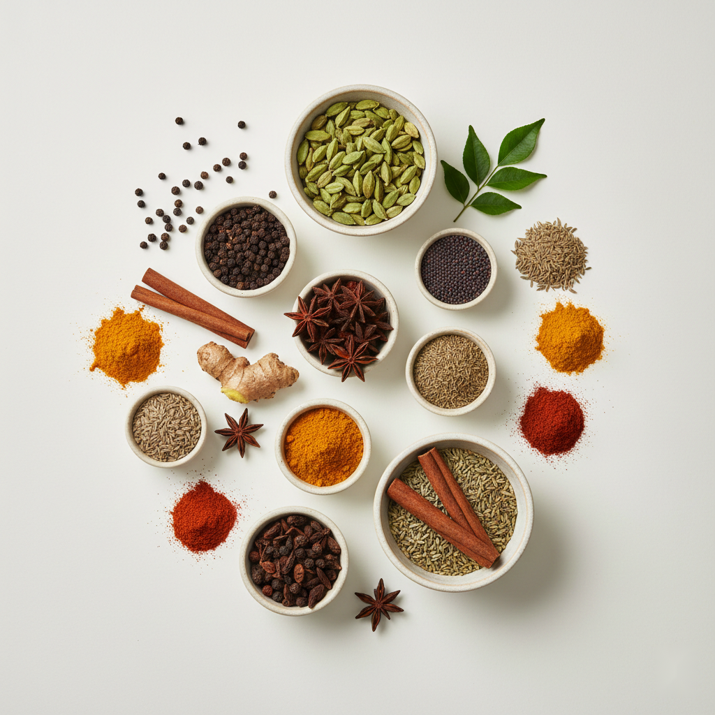 Indian spices and ingredients